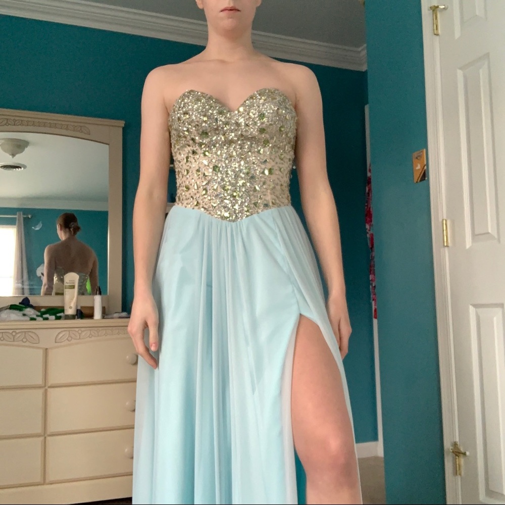 Light Blue Sparkly Gown